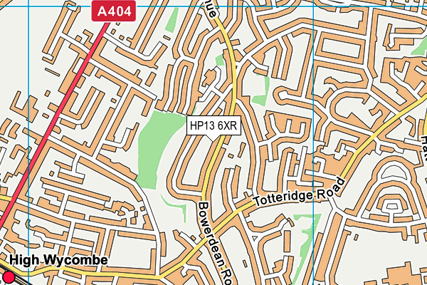 HP13 6XR map - OS VectorMap District (Ordnance Survey) HP13 6XR map - OS VectorMap District (Ordnance Survey)