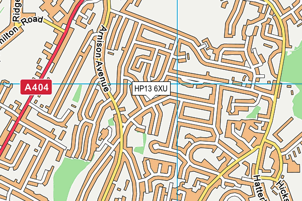 HP13 6XU map - OS VectorMap District (Ordnance Survey) HP13 6XU map - OS VectorMap District (Ordnance Survey)
