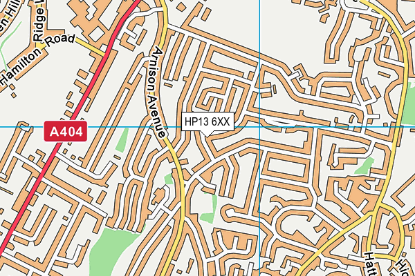 HP13 6XX map - OS VectorMap District (Ordnance Survey) HP13 6XX map - OS VectorMap District (Ordnance Survey)