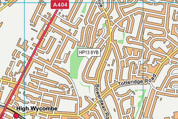 HP13 6YB map - OS VectorMap District (Ordnance Survey) HP13 6YB map - OS VectorMap District (Ordnance Survey)