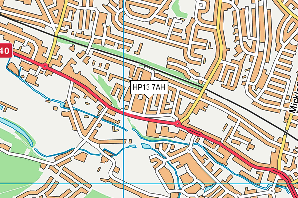 HP13 7AH map - OS VectorMap District (Ordnance Survey) HP13 7AH map - OS VectorMap District (Ordnance Survey)