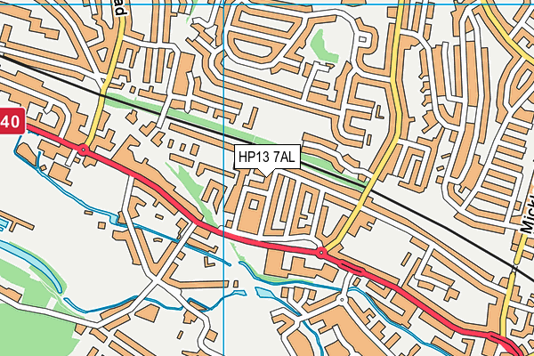 HP13 7AL map - OS VectorMap District (Ordnance Survey) HP13 7AL map - OS VectorMap District (Ordnance Survey)