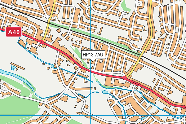 HP13 7AU map - OS VectorMap District (Ordnance Survey) HP13 7AU map - OS VectorMap District (Ordnance Survey)