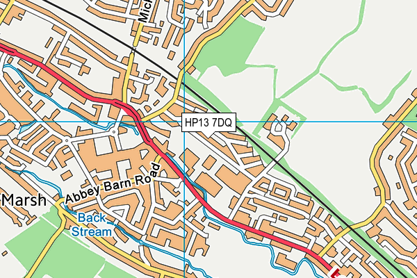 HP13 7DQ map - OS VectorMap District (Ordnance Survey)