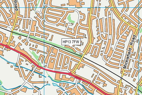HP13 7FW map - OS VectorMap District (Ordnance Survey) HP13 7FW map - OS VectorMap District (Ordnance Survey)