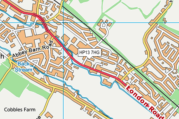 HP13 7HG map - OS VectorMap District (Ordnance Survey) HP13 7HG map - OS VectorMap District (Ordnance Survey)