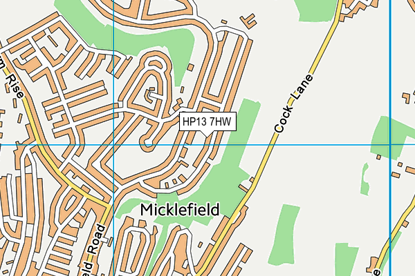 HP13 7HW map - OS VectorMap District (Ordnance Survey) HP13 7HW map - OS VectorMap District (Ordnance Survey)