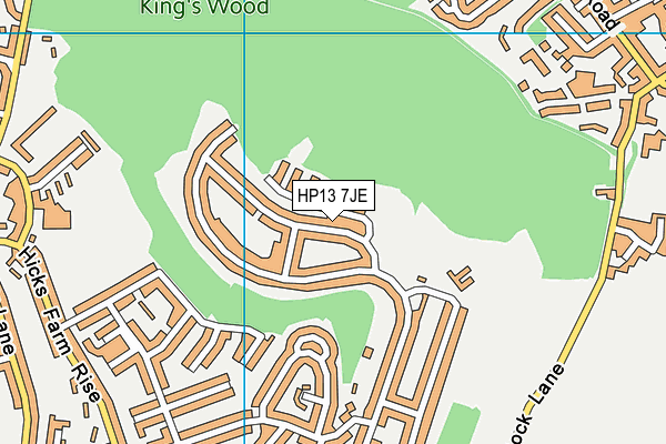 HP13 7JE map - OS VectorMap District (Ordnance Survey) HP13 7JE map - OS VectorMap District (Ordnance Survey)