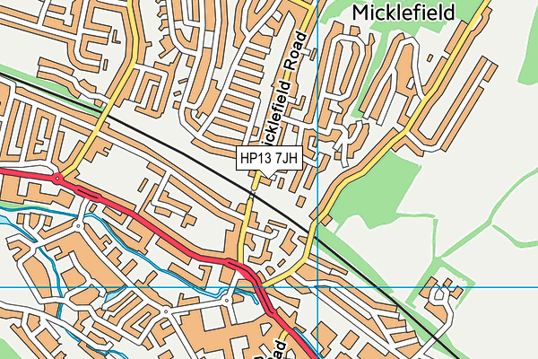 HP13 7JH map - OS VectorMap District (Ordnance Survey) HP13 7JH map - OS VectorMap District (Ordnance Survey)