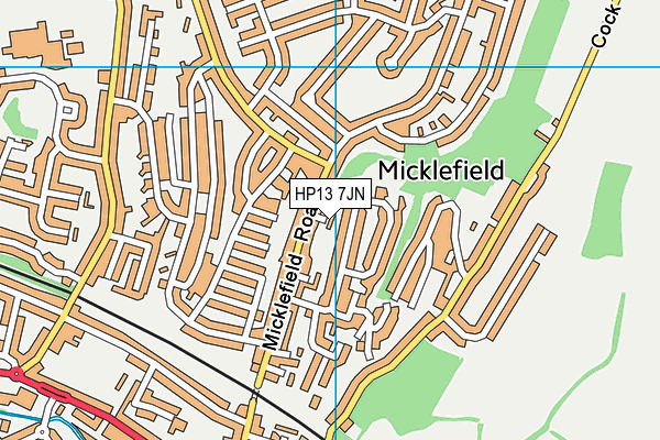 HP13 7JN map - OS VectorMap District (Ordnance Survey) HP13 7JN map - OS VectorMap District (Ordnance Survey)