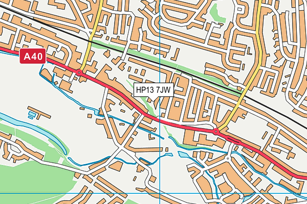 HP13 7JW map - OS VectorMap District (Ordnance Survey) HP13 7JW map - OS VectorMap District (Ordnance Survey)