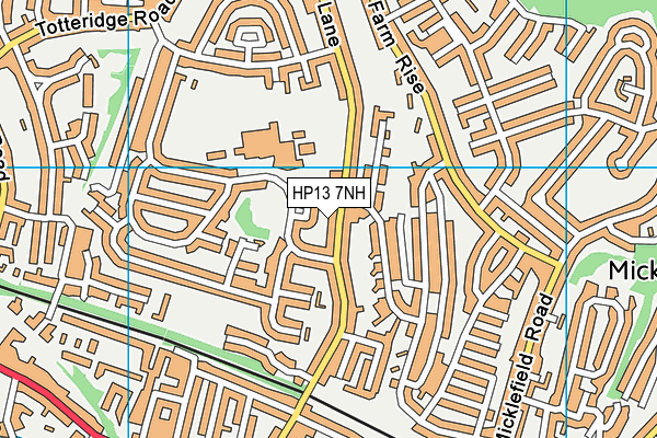 HP13 7NH map - OS VectorMap District (Ordnance Survey) HP13 7NH map - OS VectorMap District (Ordnance Survey)
