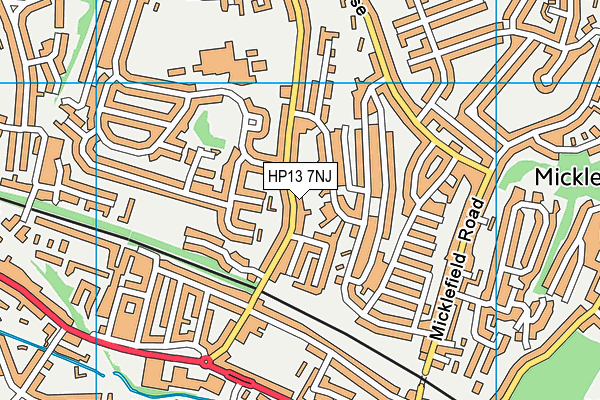 HP13 7NJ map - OS VectorMap District (Ordnance Survey) HP13 7NJ map - OS VectorMap District (Ordnance Survey)