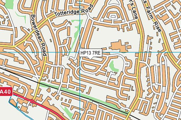 HP13 7RE map - OS VectorMap District (Ordnance Survey) HP13 7RE map - OS VectorMap District (Ordnance Survey)