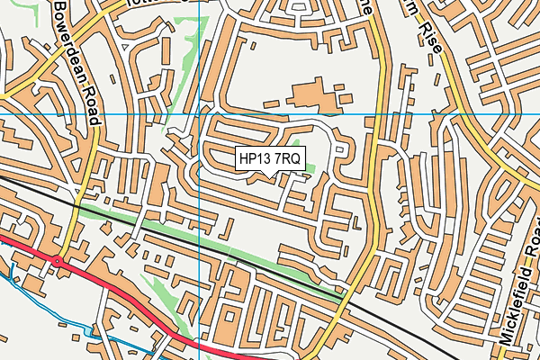 HP13 7RQ map - OS VectorMap District (Ordnance Survey) HP13 7RQ map - OS VectorMap District (Ordnance Survey)