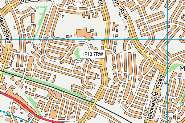 HP13 7RW map - OS VectorMap District (Ordnance Survey) HP13 7RW map - OS VectorMap District (Ordnance Survey)