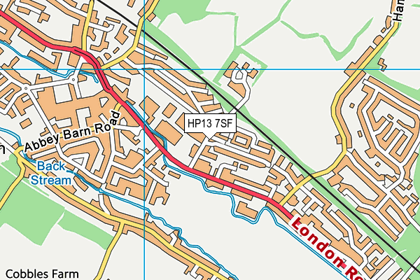 HP13 7SF map - OS VectorMap District (Ordnance Survey)
