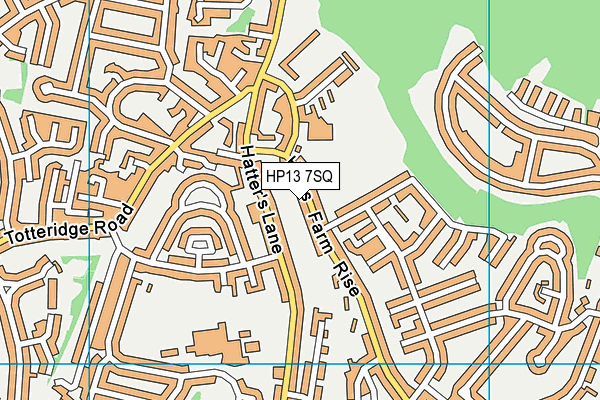 HP13 7SQ map - OS VectorMap District (Ordnance Survey) HP13 7SQ map - OS VectorMap District (Ordnance Survey)