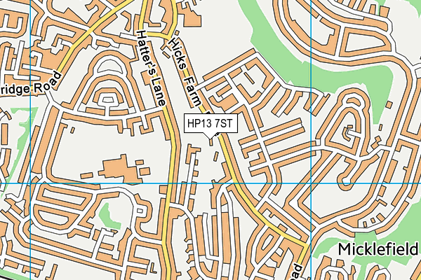 HP13 7ST map - OS VectorMap District (Ordnance Survey) HP13 7ST map - OS VectorMap District (Ordnance Survey)