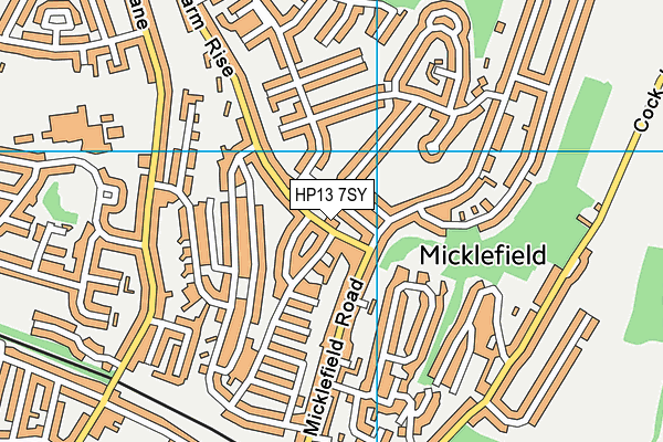 HP13 7SY map - OS VectorMap District (Ordnance Survey) HP13 7SY map - OS VectorMap District (Ordnance Survey)