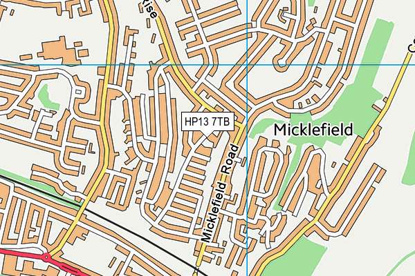 HP13 7TB map - OS VectorMap District (Ordnance Survey) HP13 7TB map - OS VectorMap District (Ordnance Survey)