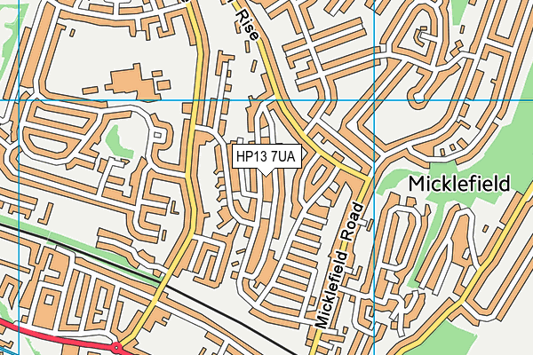 HP13 7UA map - OS VectorMap District (Ordnance Survey) HP13 7UA map - OS VectorMap District (Ordnance Survey)