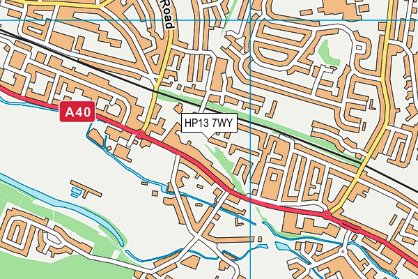 HP13 7WY map - OS VectorMap District (Ordnance Survey) HP13 7WY map - OS VectorMap District (Ordnance Survey)