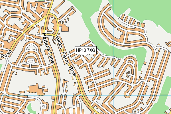 HP13 7XG map - OS VectorMap District (Ordnance Survey) HP13 7XG map - OS VectorMap District (Ordnance Survey)
