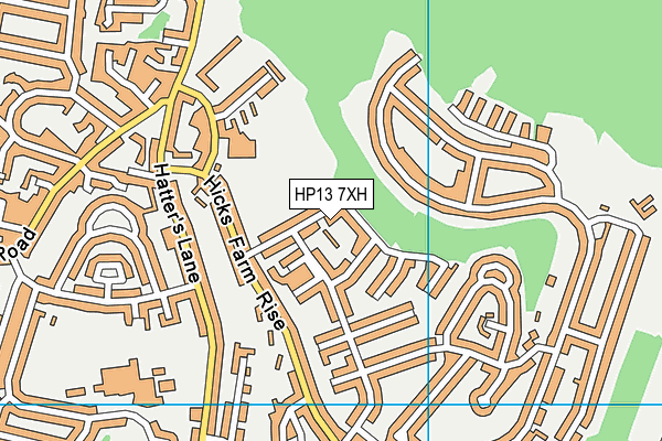 HP13 7XH map - OS VectorMap District (Ordnance Survey) HP13 7XH map - OS VectorMap District (Ordnance Survey)
