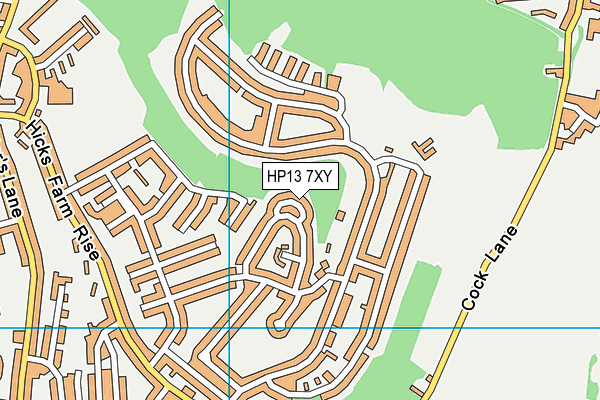 HP13 7XY map - OS VectorMap District (Ordnance Survey)