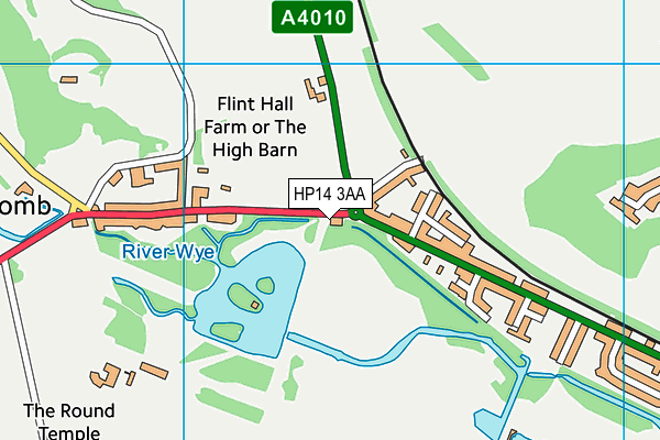 HP14 3AA map - OS VectorMap District (Ordnance Survey) HP14 3AA map - OS VectorMap District (Ordnance Survey)