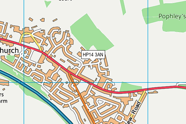 HP14 3AN map - OS VectorMap District (Ordnance Survey) HP14 3AN map - OS VectorMap District (Ordnance Survey)