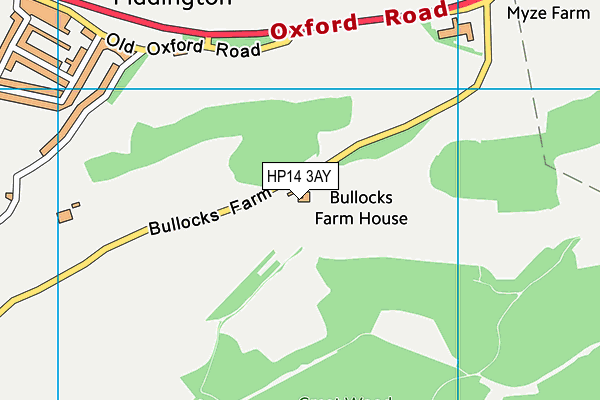 HP14 3AY map - OS VectorMap District (Ordnance Survey) HP14 3AY map - OS VectorMap District (Ordnance Survey)