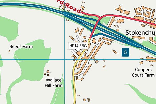 HP14 3BG map - OS VectorMap District (Ordnance Survey) HP14 3BG map - OS VectorMap District (Ordnance Survey)