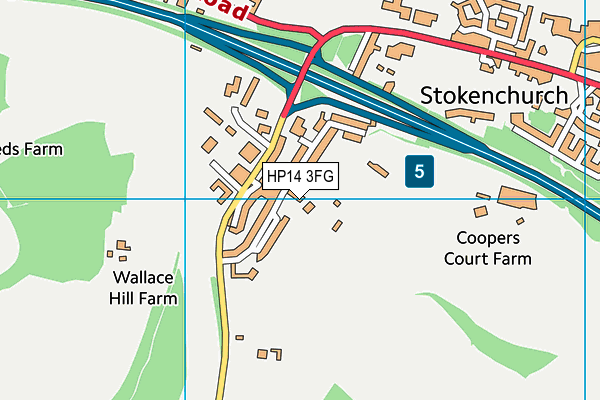 HP14 3FG map - OS VectorMap District (Ordnance Survey) HP14 3FG map - OS VectorMap District (Ordnance Survey)