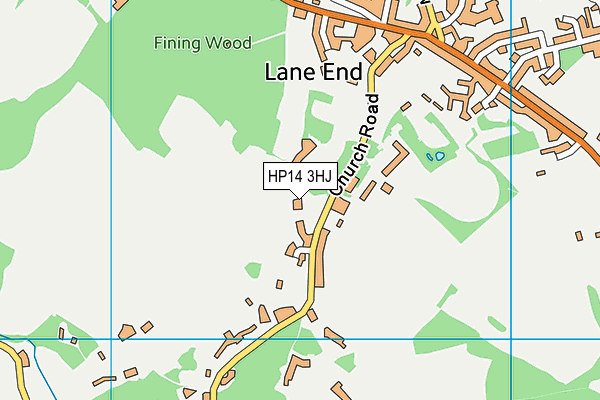 HP14 3HJ map - OS VectorMap District (Ordnance Survey)