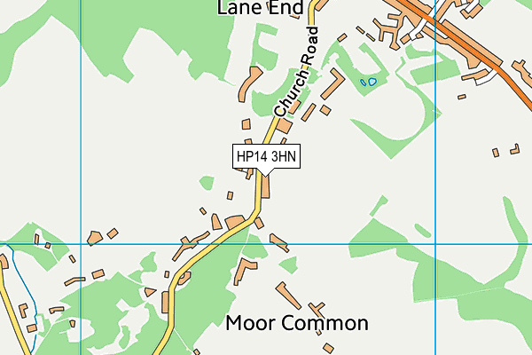 HP14 3HN map - OS VectorMap District (Ordnance Survey)
