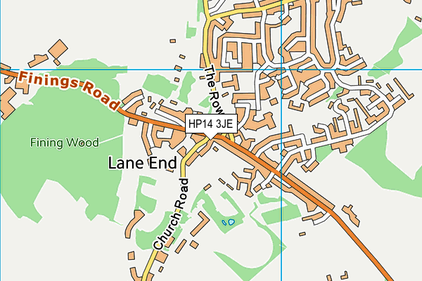 HP14 3JE map - OS VectorMap District (Ordnance Survey)