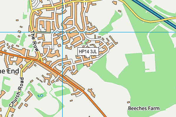 HP14 3JL map - OS VectorMap District (Ordnance Survey)