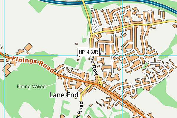 HP14 3JR map - OS VectorMap District (Ordnance Survey) HP14 3JR map - OS VectorMap District (Ordnance Survey)
