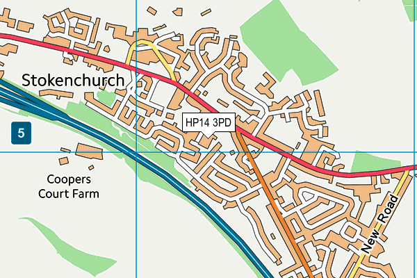 HP14 3PD map - OS VectorMap District (Ordnance Survey)