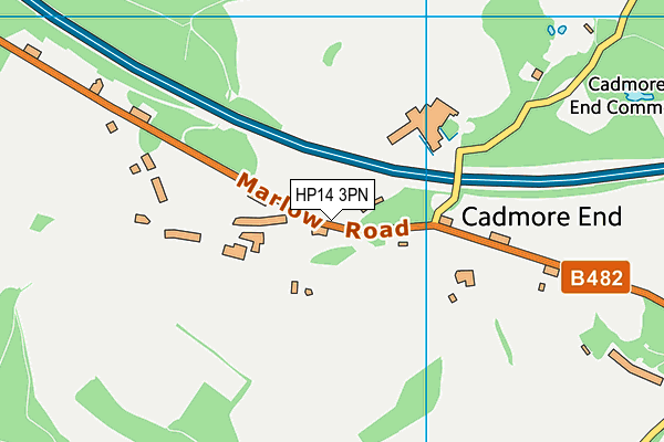 HP14 3PN map - OS VectorMap District (Ordnance Survey)