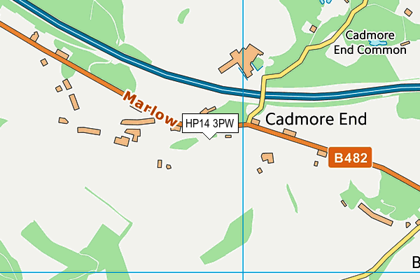 HP14 3PW map - OS VectorMap District (Ordnance Survey) HP14 3PW map - OS VectorMap District (Ordnance Survey)