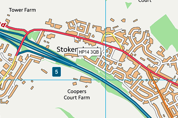 HP14 3QB map - OS VectorMap District (Ordnance Survey)