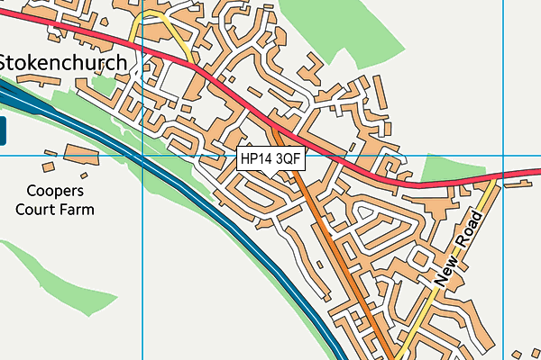 HP14 3QF map - OS VectorMap District (Ordnance Survey)