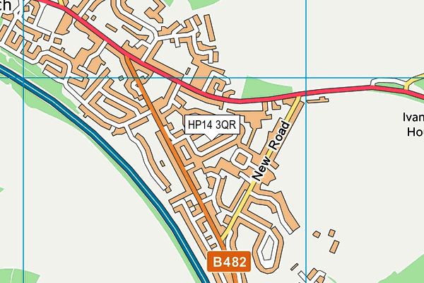HP14 3QR map - OS VectorMap District (Ordnance Survey) HP14 3QR map - OS VectorMap District (Ordnance Survey)