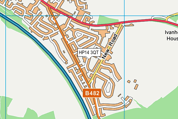 HP14 3QT map - OS VectorMap District (Ordnance Survey) HP14 3QT map - OS VectorMap District (Ordnance Survey)