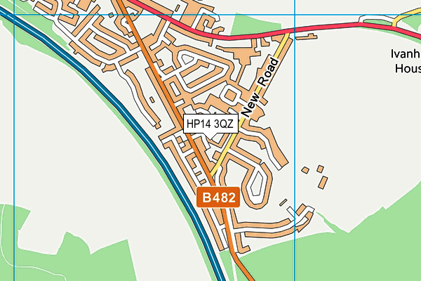 HP14 3QZ map - OS VectorMap District (Ordnance Survey) HP14 3QZ map - OS VectorMap District (Ordnance Survey)