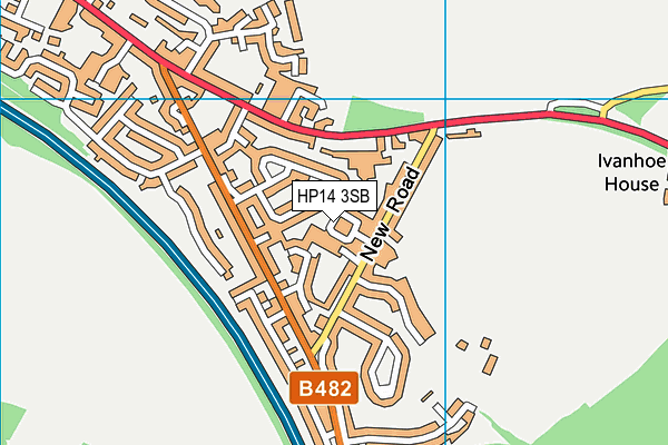 HP14 3SB map - OS VectorMap District (Ordnance Survey) HP14 3SB map - OS VectorMap District (Ordnance Survey)