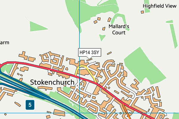 HP14 3SY map - OS VectorMap District (Ordnance Survey)